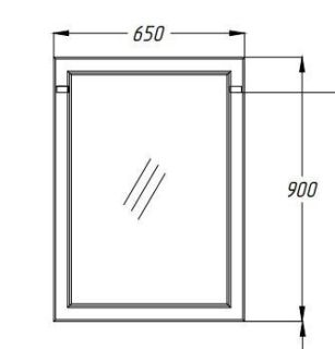 Зеркало Opadiris Омега Z0000006456 слоновая кость